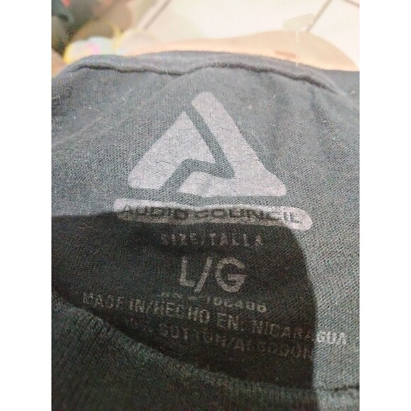 Concrete Native Hit The Road Size Large Blue T-shirt Motorcycle Bike Biker - Picture 3 of 3